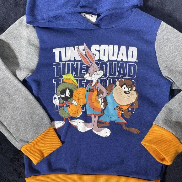 Space Jam A New Legacy Toddler’s Sweatsuit Size 4 Pants Hoodie Outfit Set Looney - Picture 2 of 9